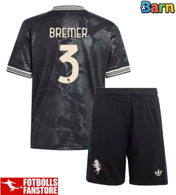 Juventus Gleison Bremer #3 Tredje Tröja Barn 2025-26 Kortärmad (+ Korta byxor)